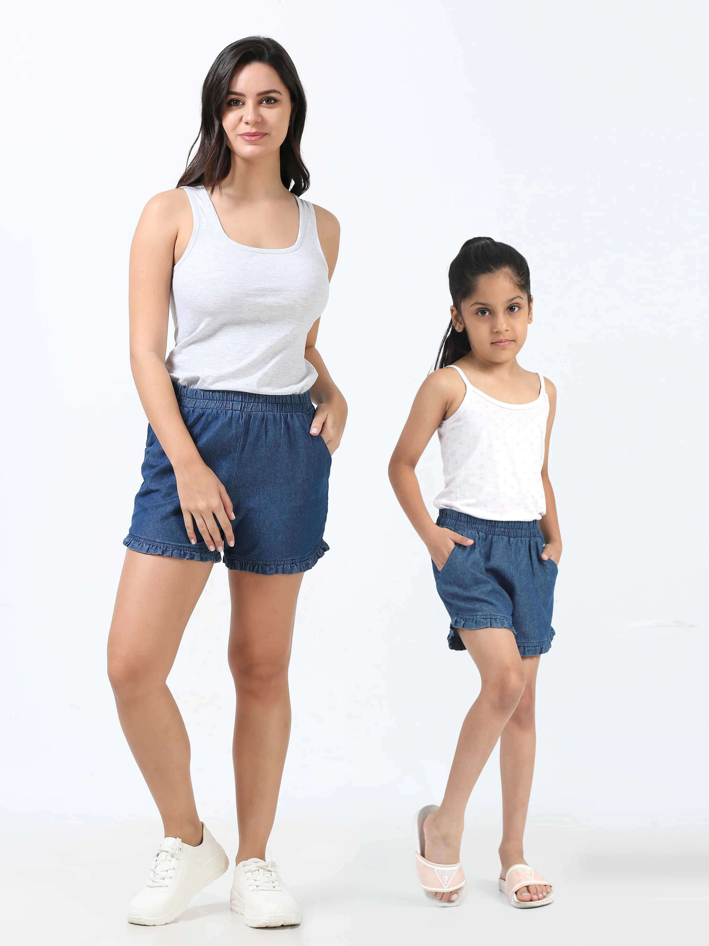 Mom & Daughter Twinning Denim Short