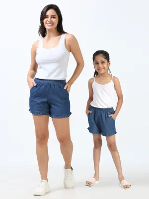 Mom & Daughter Twinning Denim Short