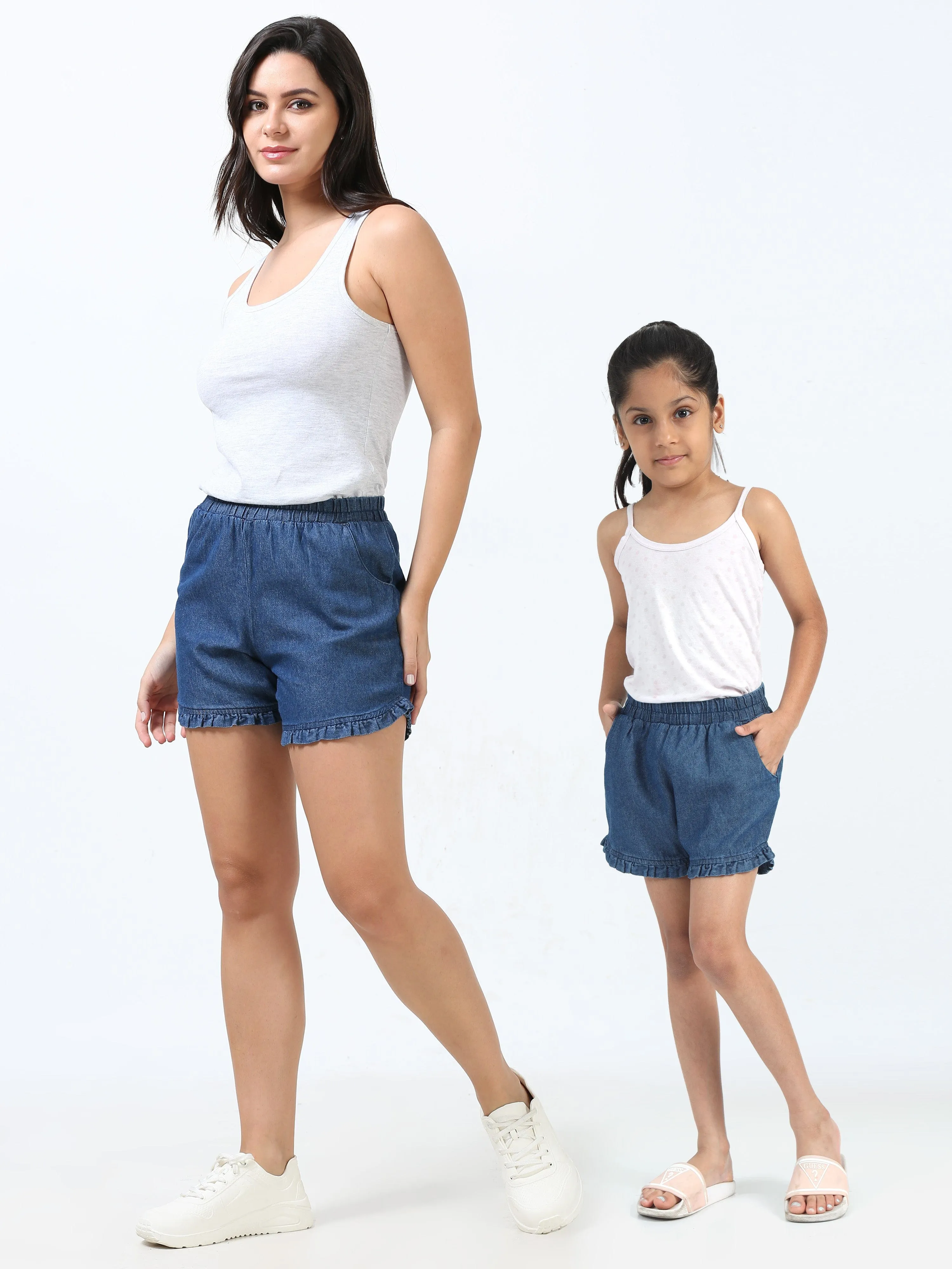 Mom & Daughter Twinning Denim Short