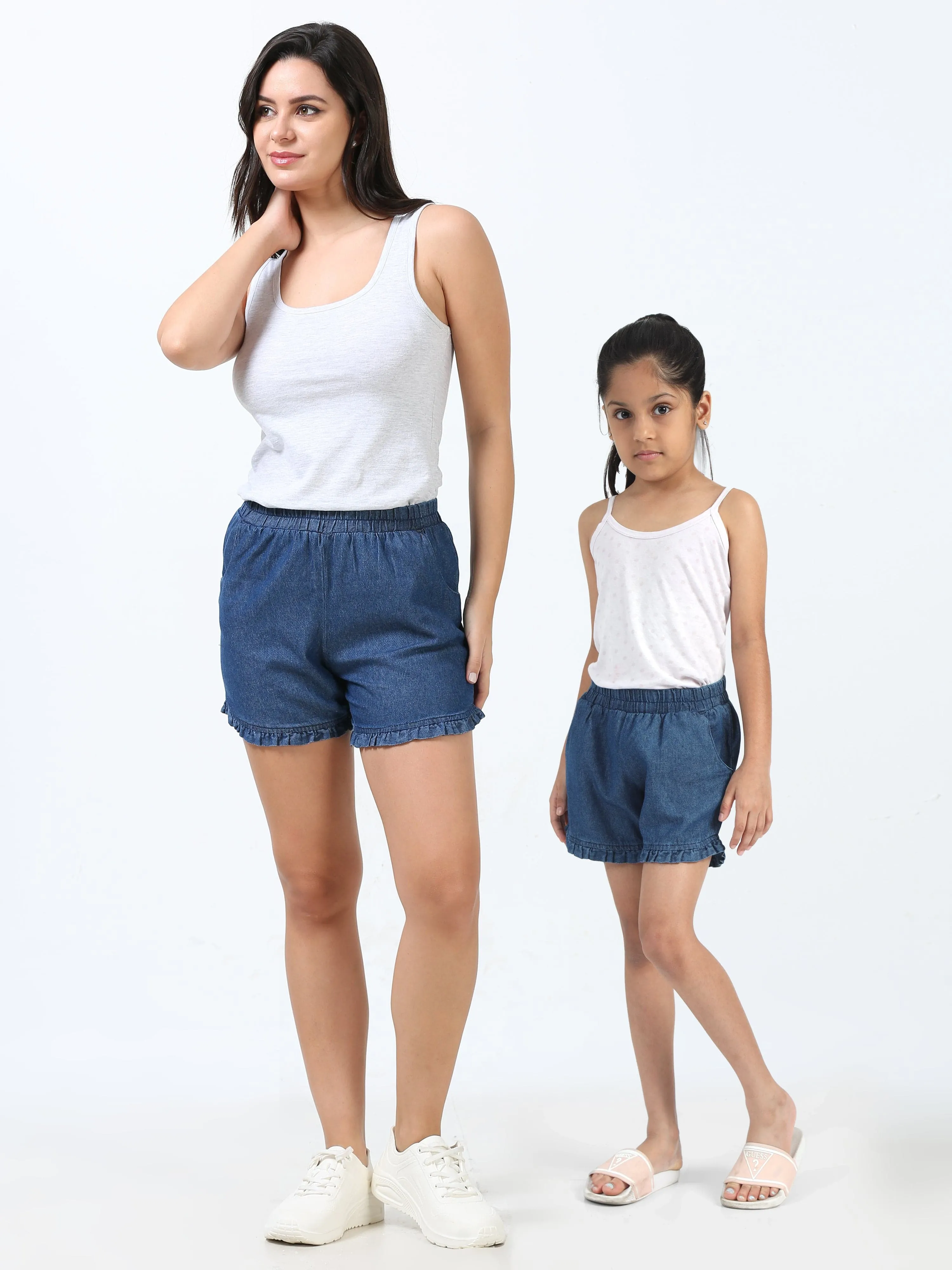 Mom & Daughter Twinning Denim Short
