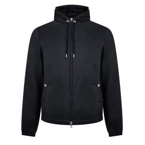 MONCLER GRIMPEURS HOODED JACKET NAVY BLUE