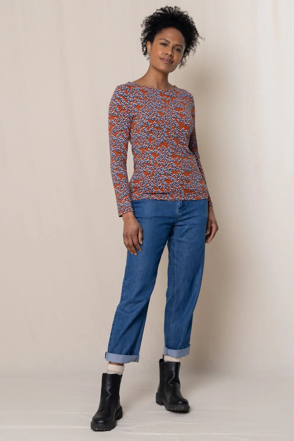 Monica Jersey Long Sleeve Top