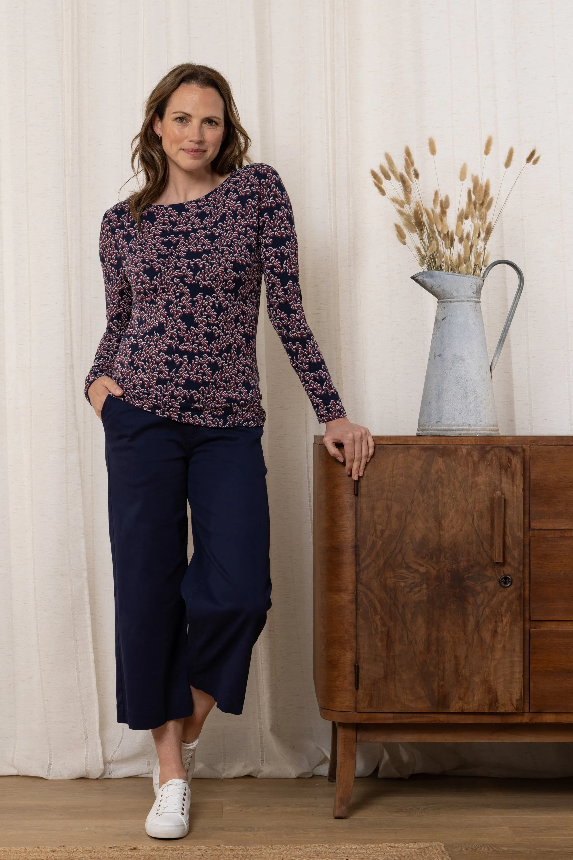 Monica Jersey Long Sleeve Top