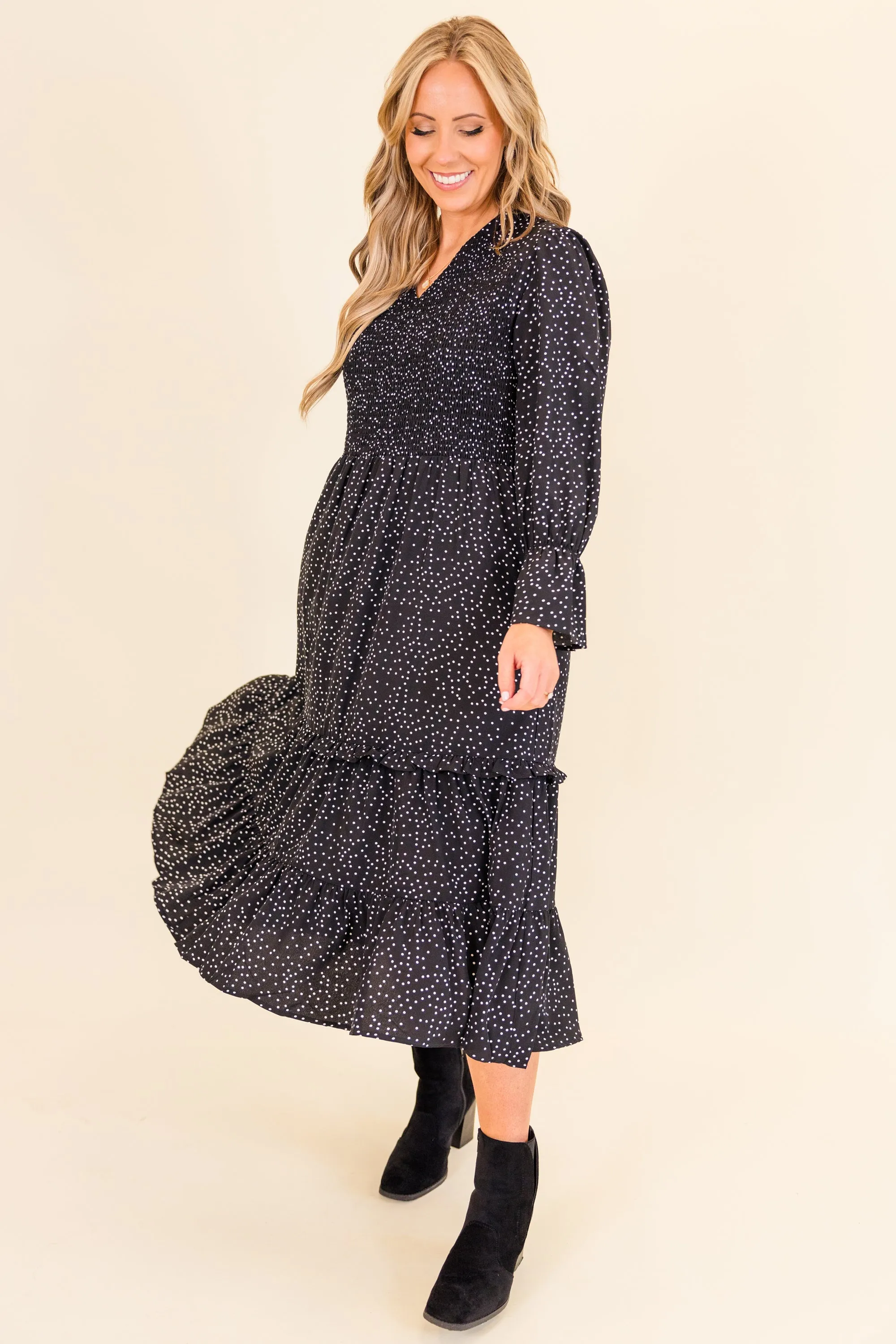 Montana Mornings Dress, Black