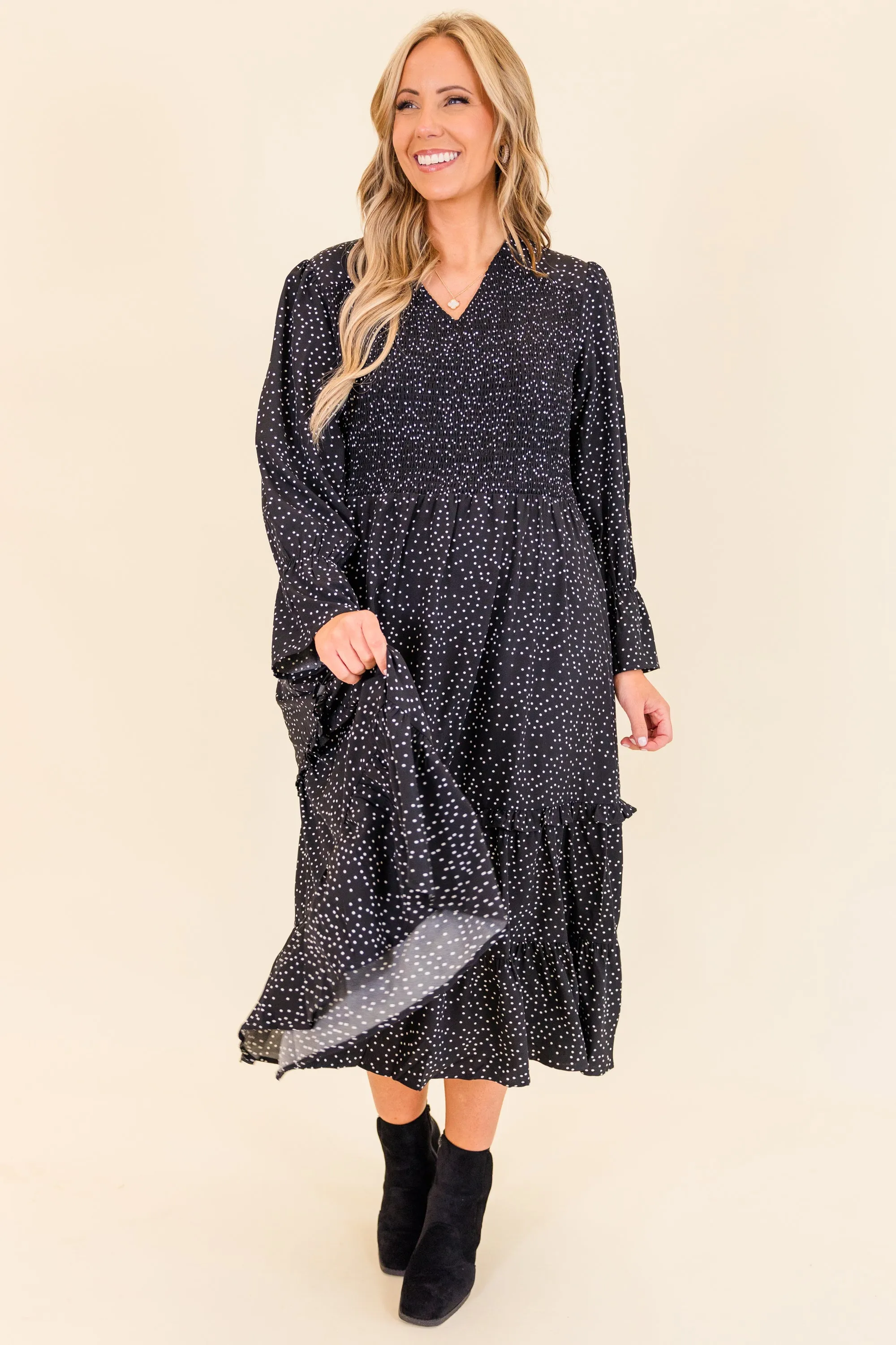 Montana Mornings Dress, Black