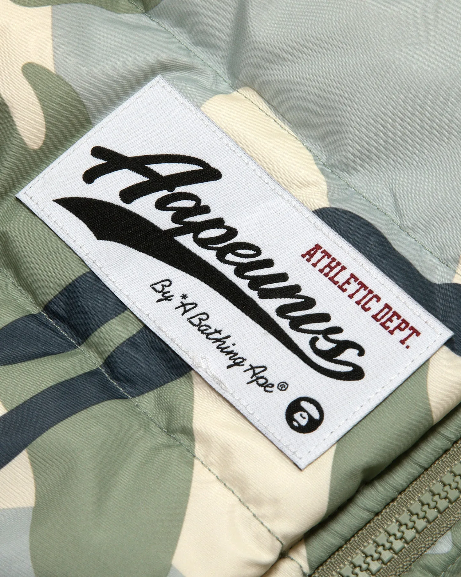 Moonface logo hooded down jacket