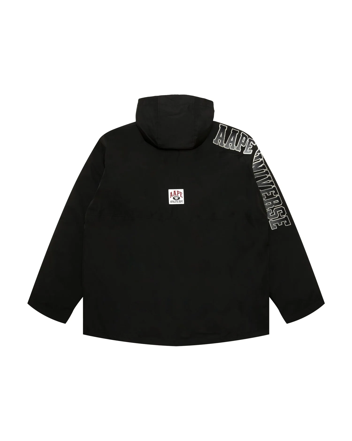 Moonface logo hooded down jacket