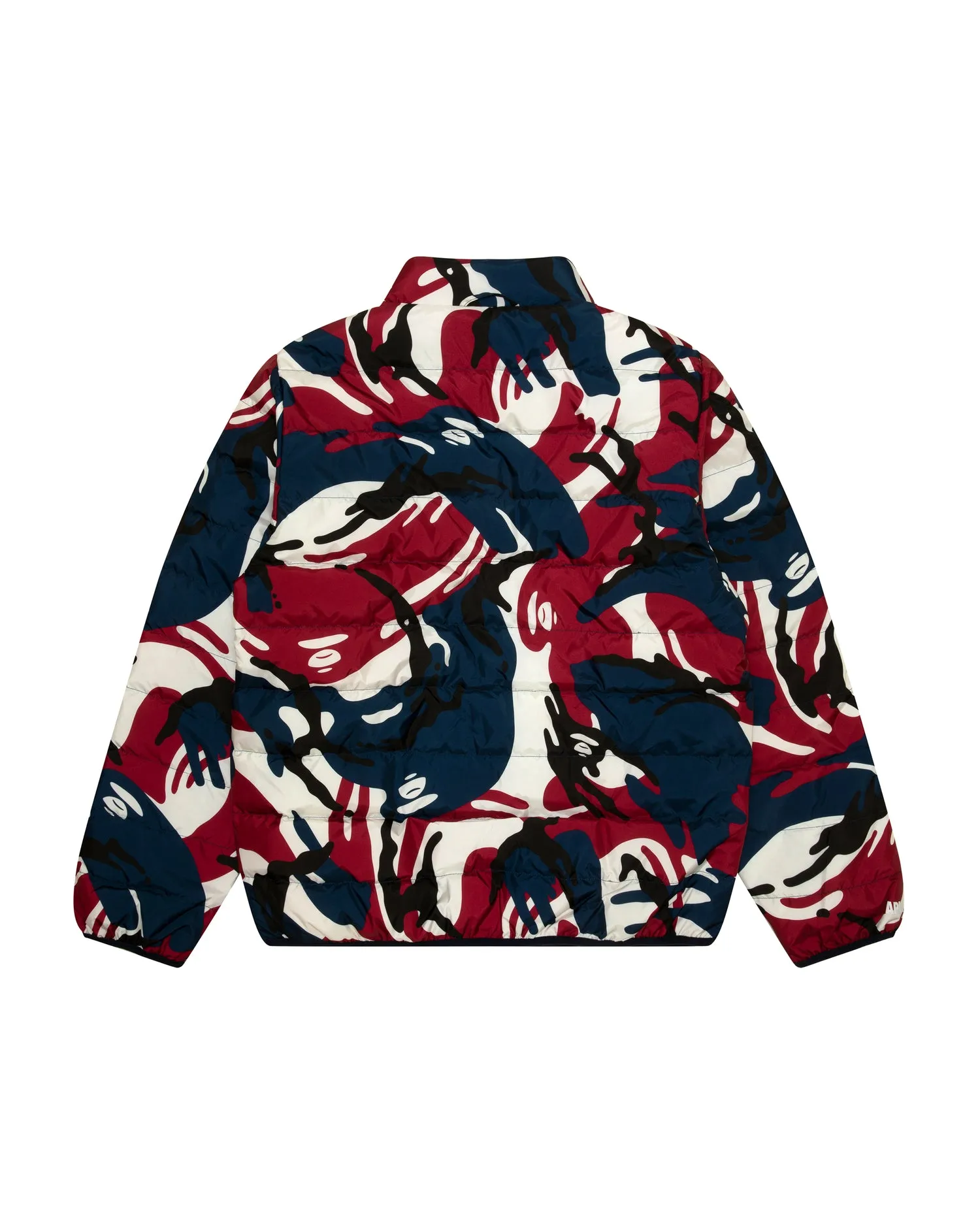 Moonface logo hooded down jacket