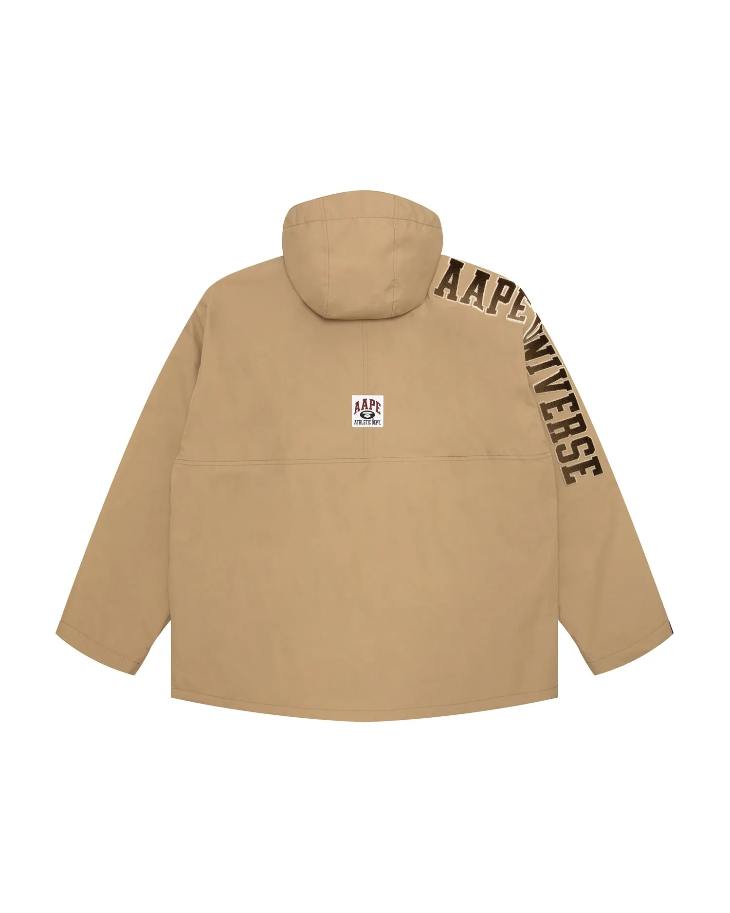 Moonface logo hooded down jacket