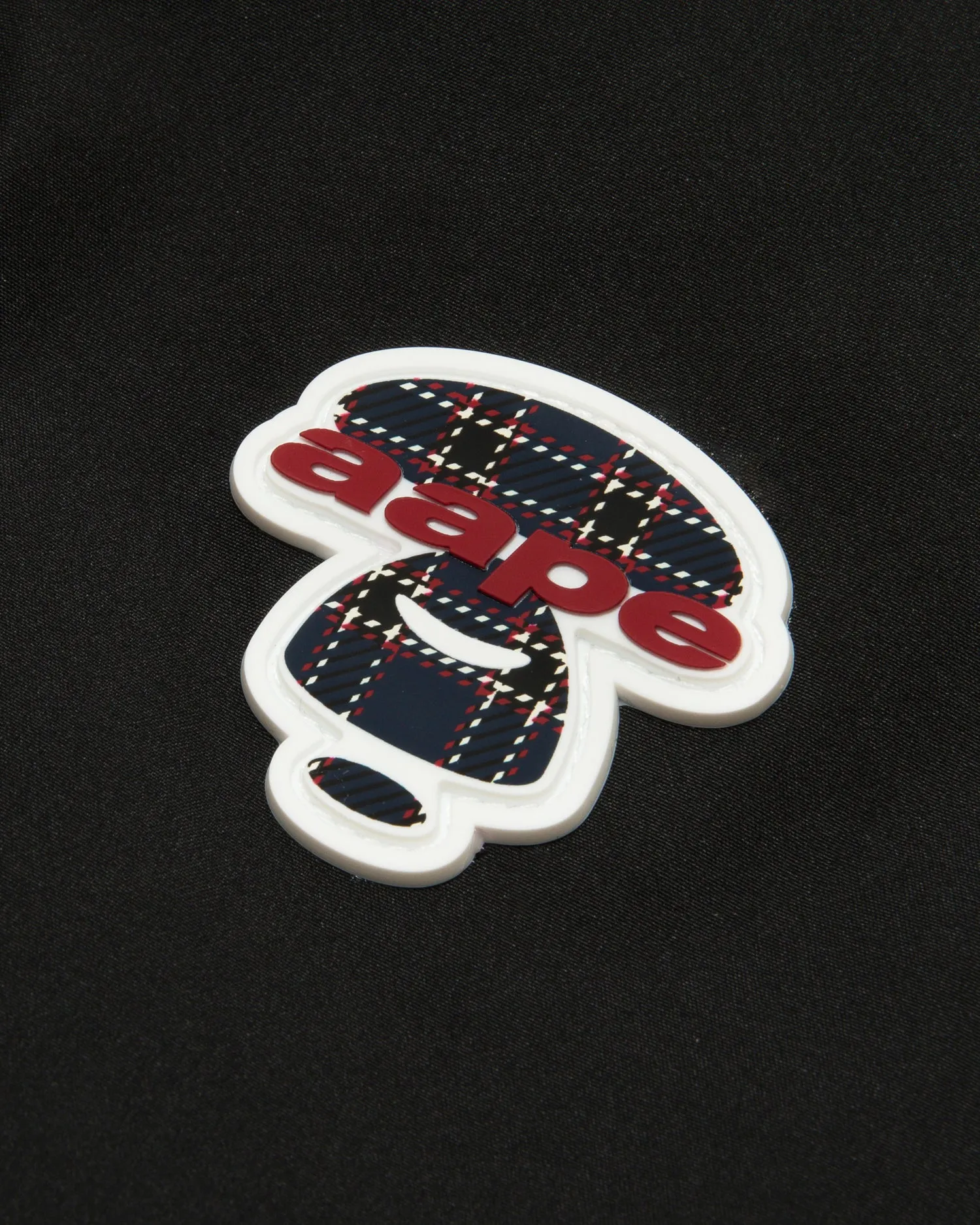 Moonface logo hooded down jacket