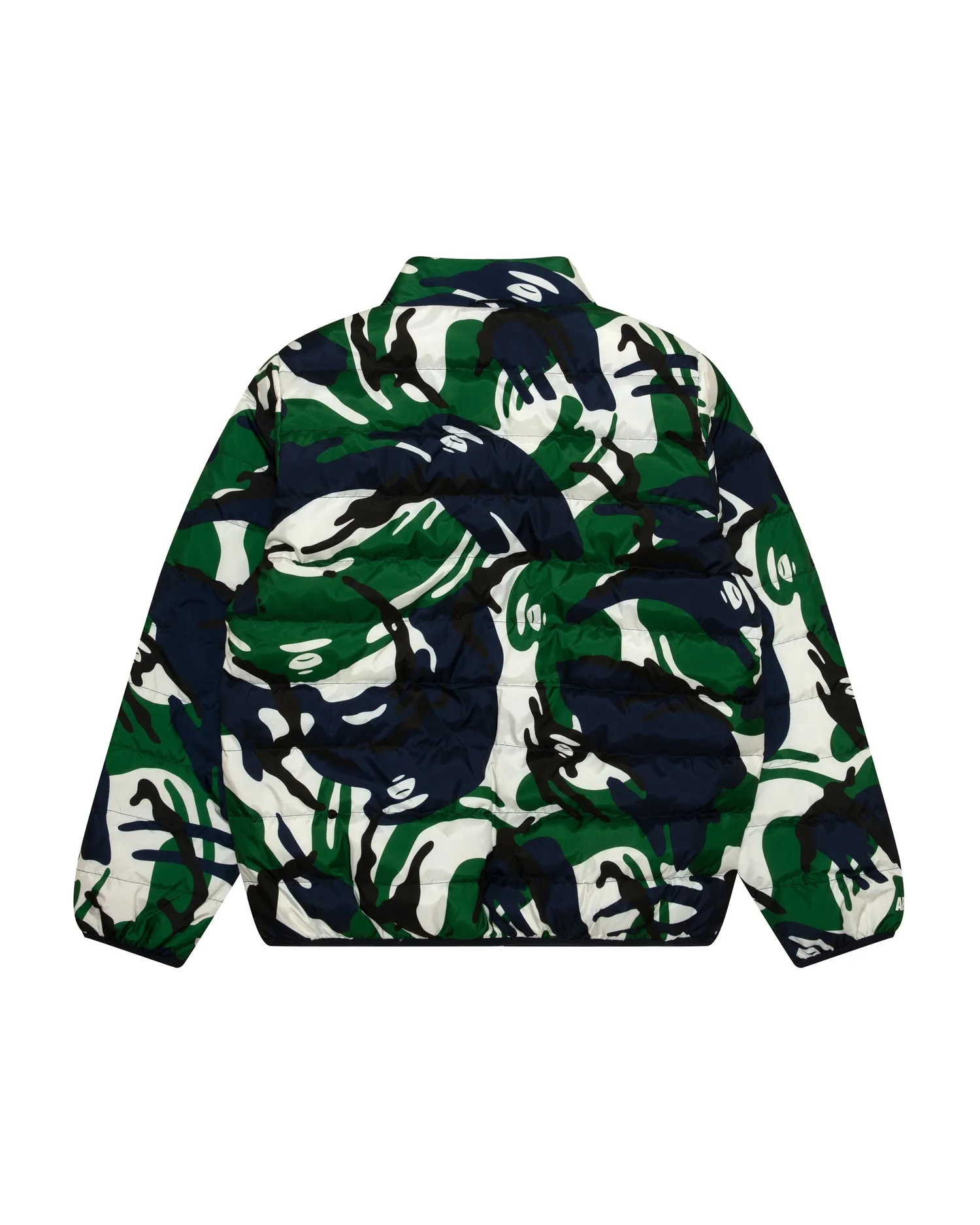 Moonface logo hooded down jacket