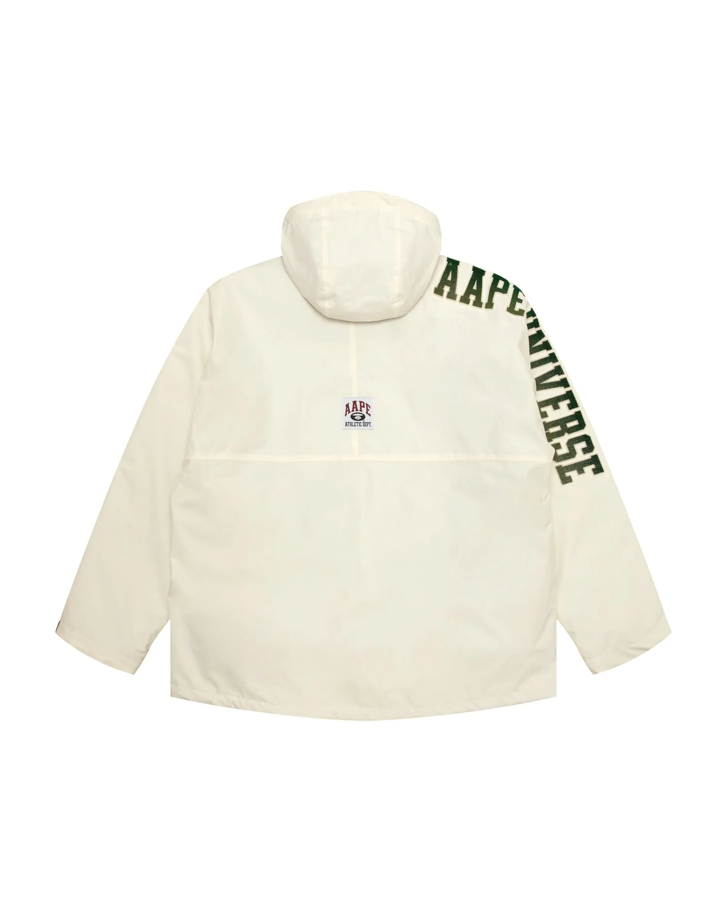 Moonface logo hooded down jacket