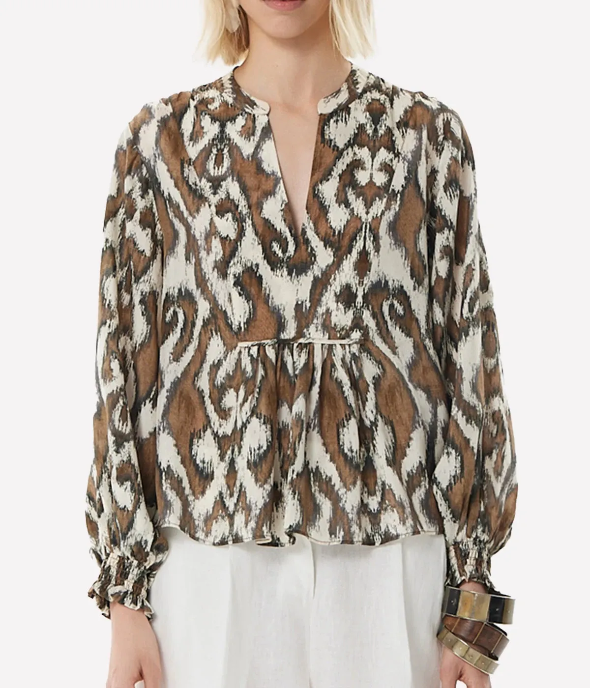 Moreno Vesta Blouse in Tobacco