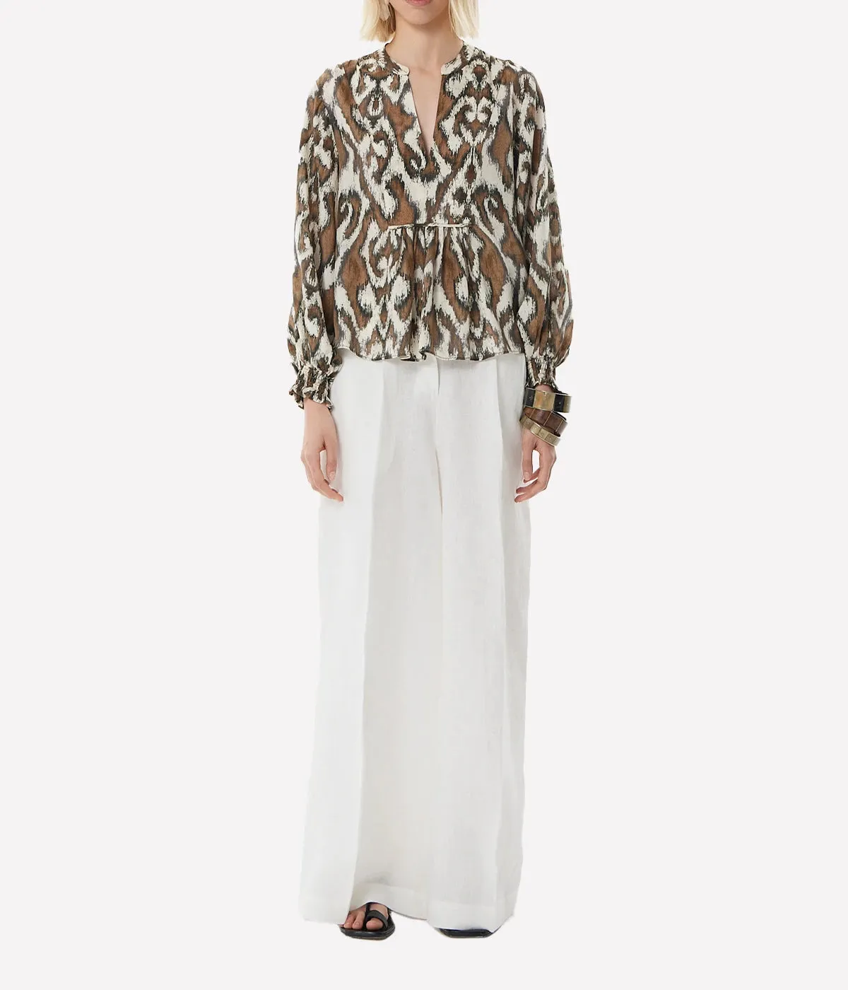 Moreno Vesta Blouse in Tobacco