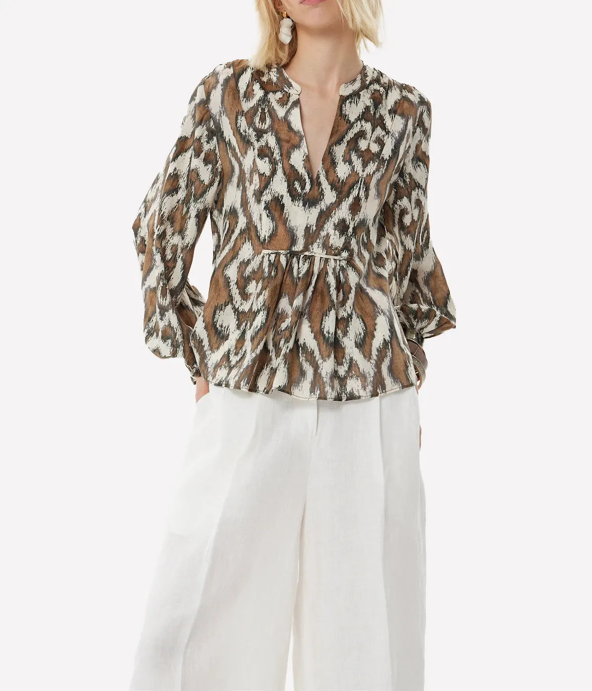 Moreno Vesta Blouse in Tobacco