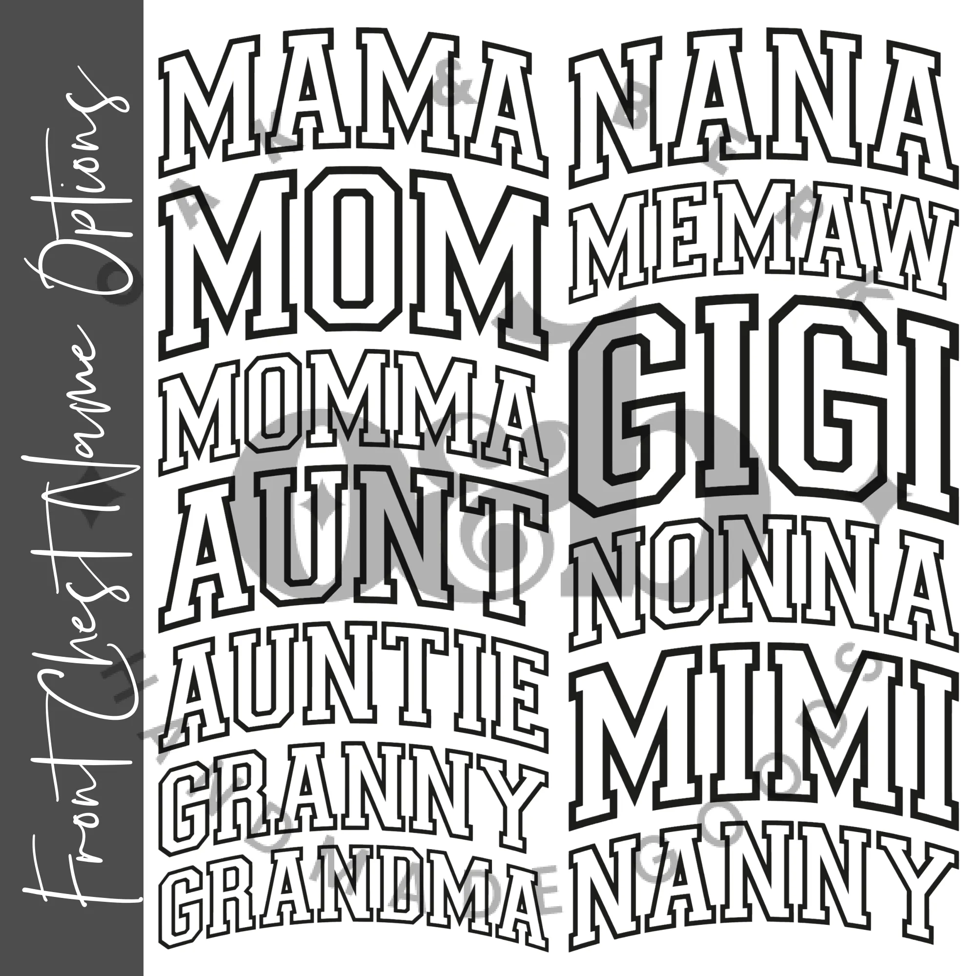 MTO / Custom Mama PUFF Ink Shirts