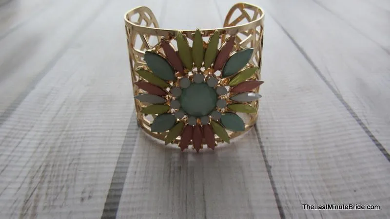 Multi Colored Floral Cuff