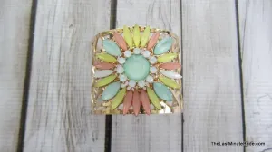 Multi Colored Floral Cuff