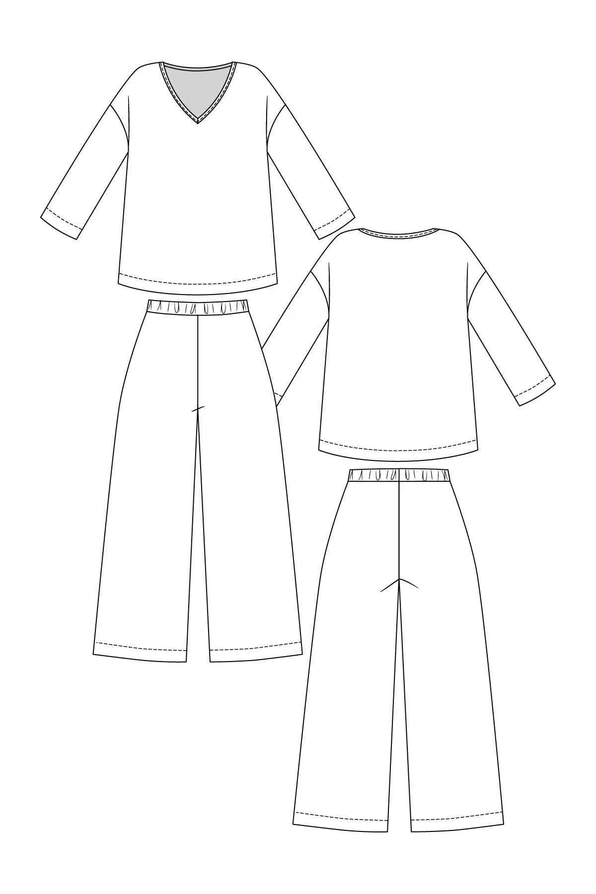 Named Clothing | Olo T-shirt & Pants / Lounge Trousers Set | Sewing Pattern