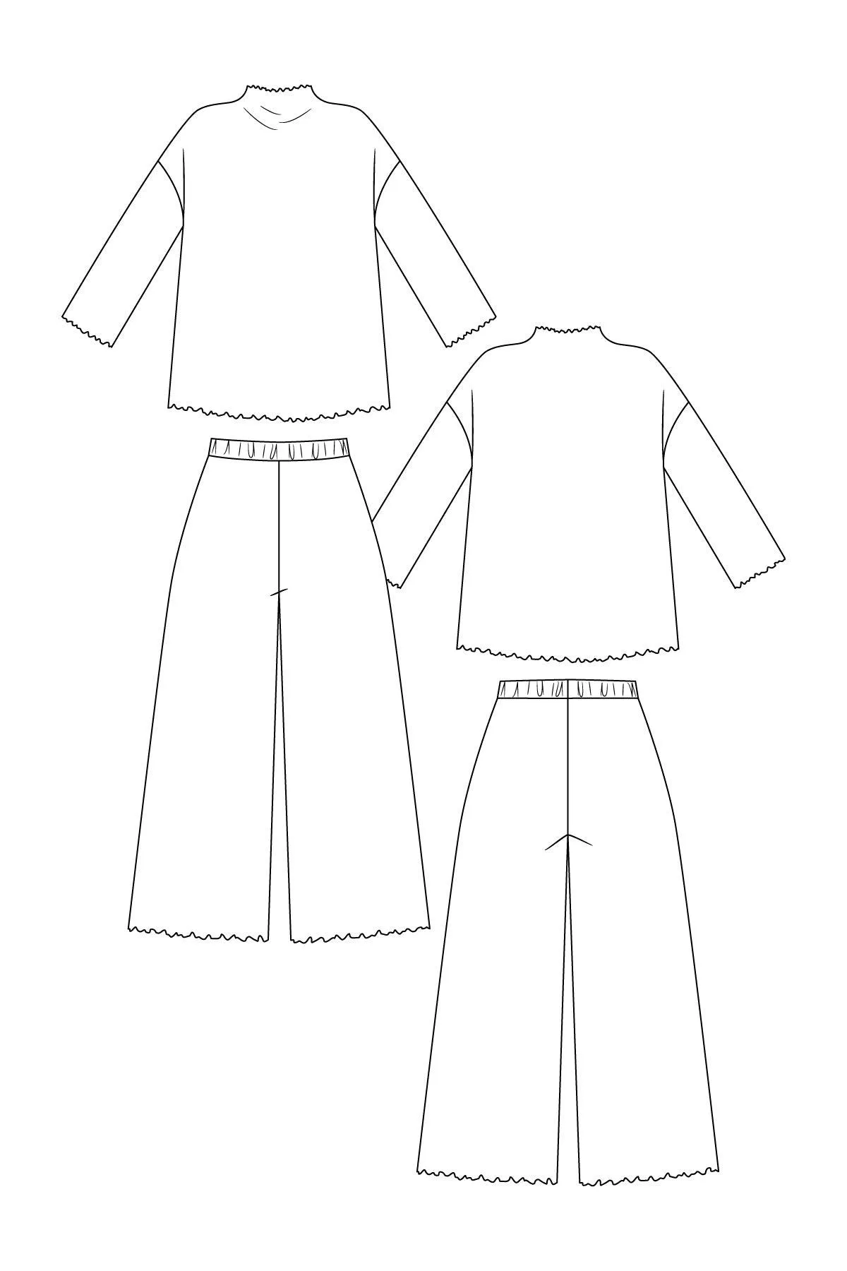 Named Clothing | Olo T-shirt & Pants / Lounge Trousers Set | Sewing Pattern