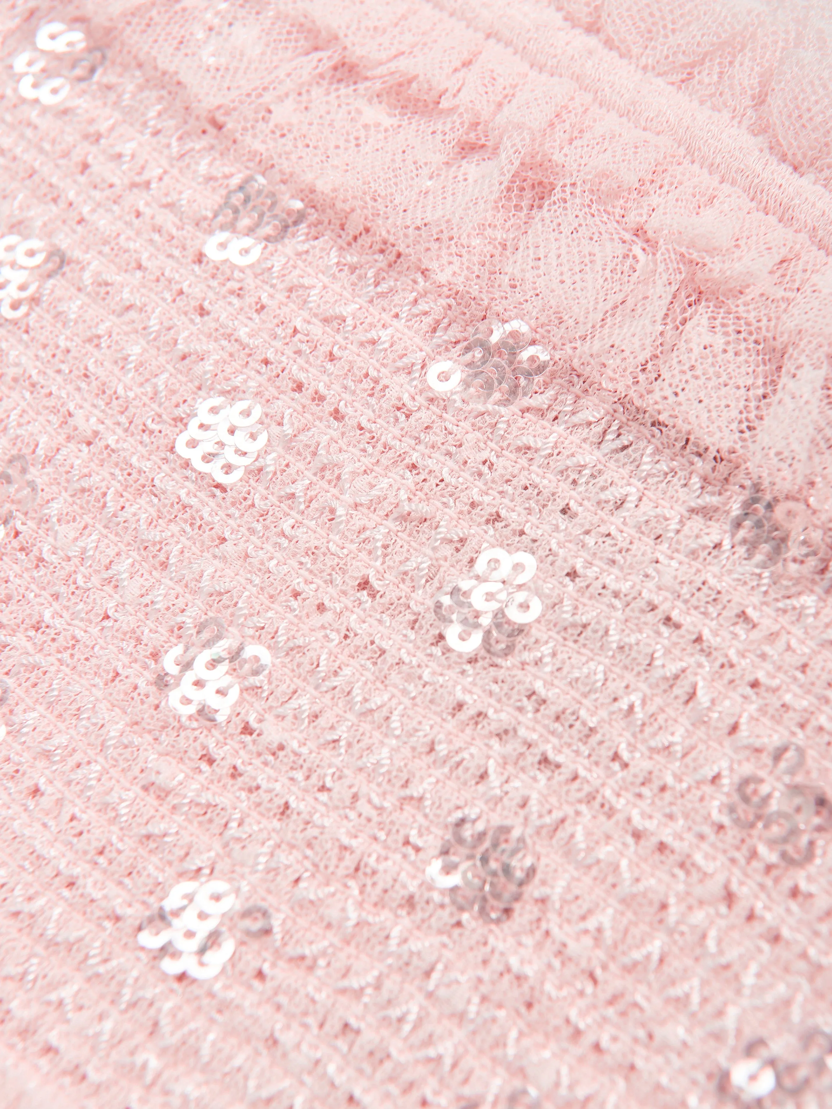 Needle & Thread Girls Polka Dot Smocked Dress in Pink