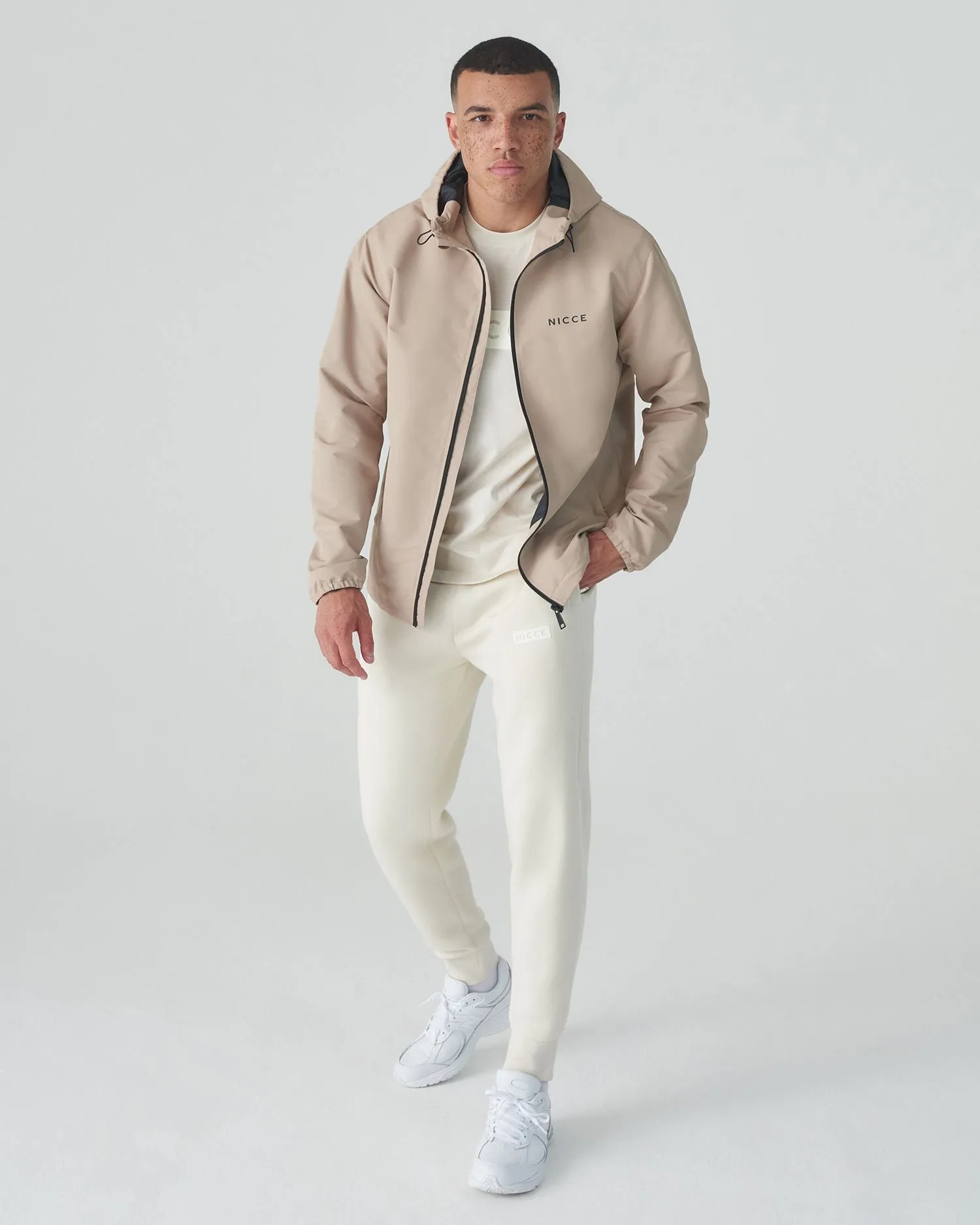 Nicce Core Full Zip Jacket Latte