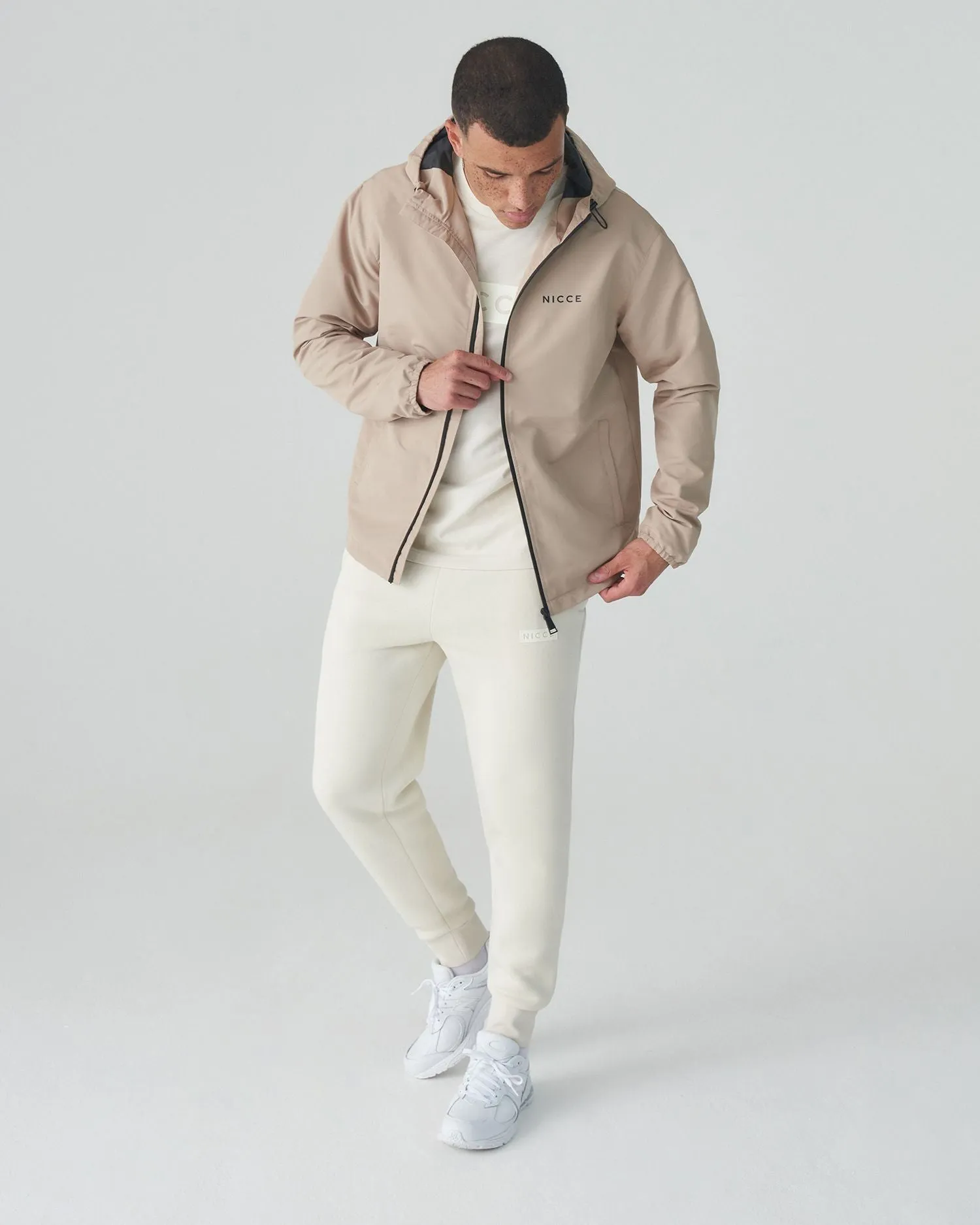 Nicce Core Full Zip Jacket Latte