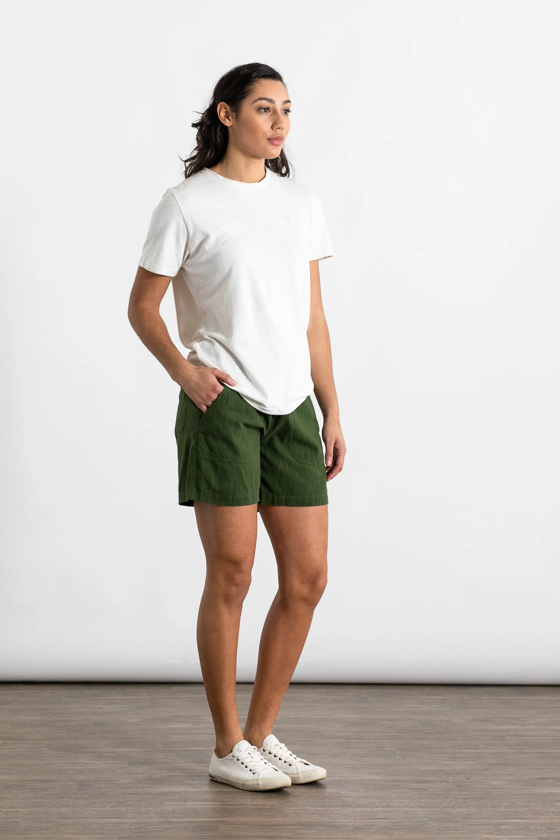 Nico Short / Olive Space Dye