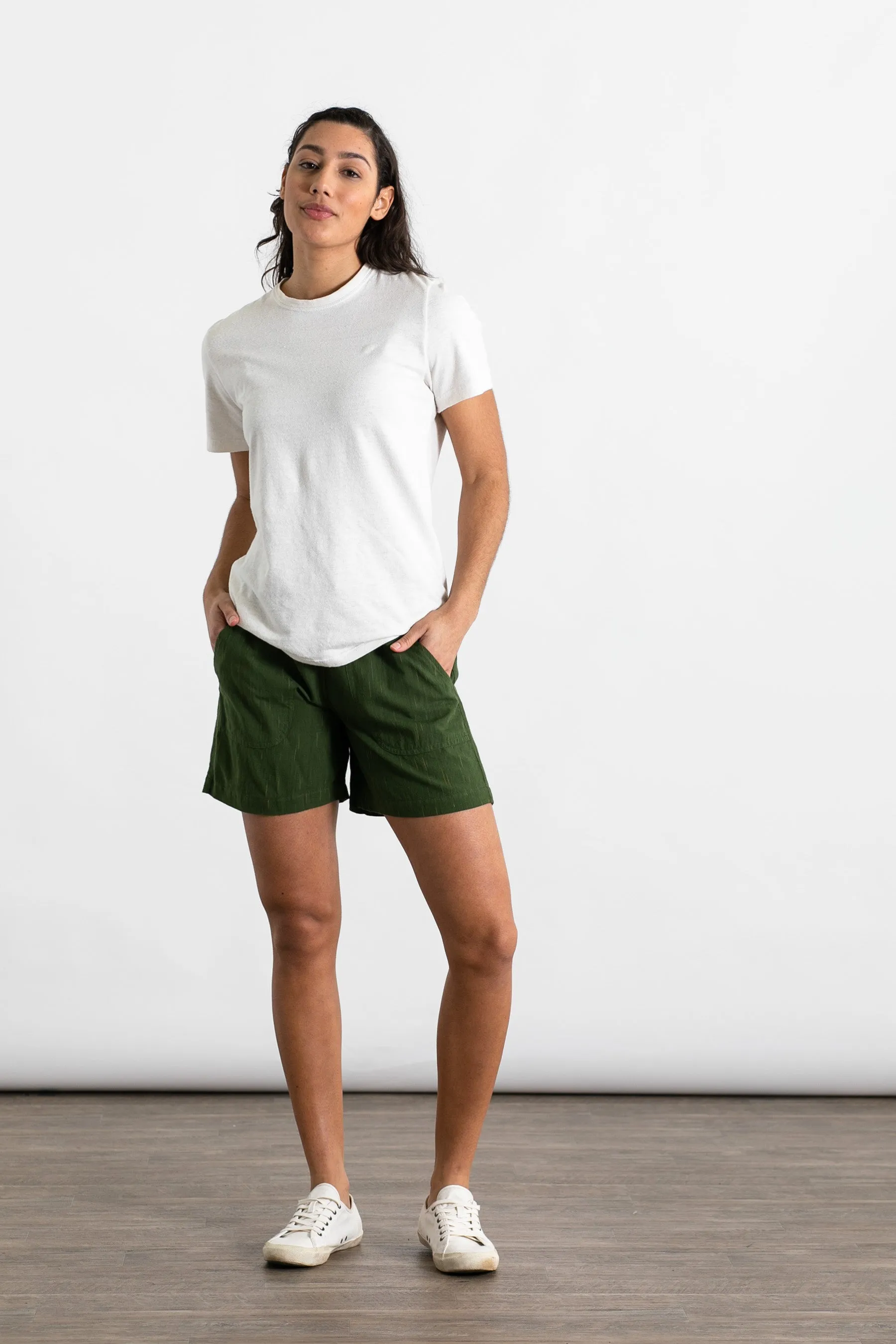 Nico Short / Olive Space Dye