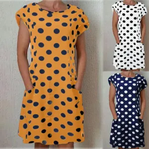 Nika® | Short Sleeve Dress With Polka Dot