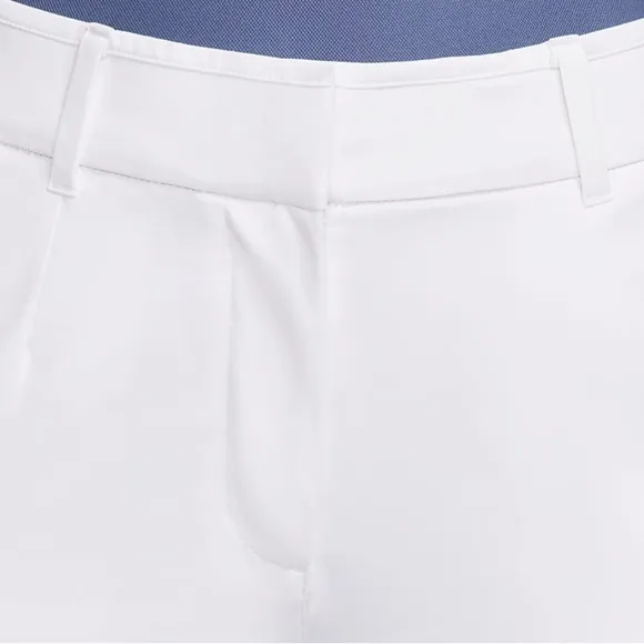 Nike Dri-Fit sz M White Victory athletic stretch 5” inseam mid-rise golf shorts