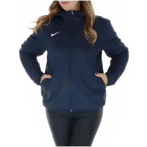 Nike Women's Blue Print Hooded Jacket with Front Pockets