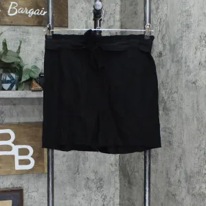 Nine West Womens Paperbag Belted Shorts 165fb2bea1aa89 Black M