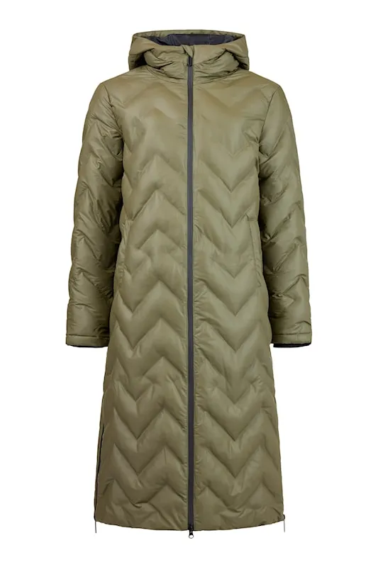 Normann Chevron Quilted Down Rain and Shower Proof Coat