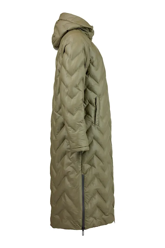 Normann Chevron Quilted Down Rain and Shower Proof Coat
