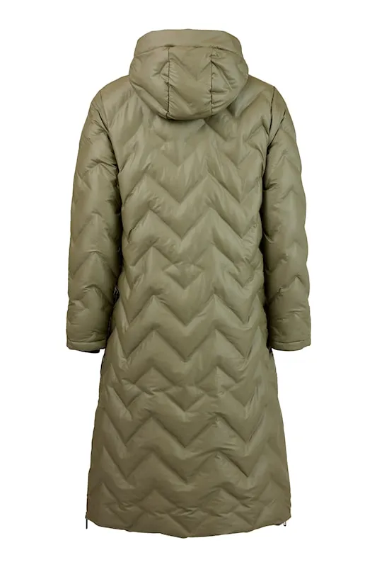 Normann Chevron Quilted Down Rain and Shower Proof Coat