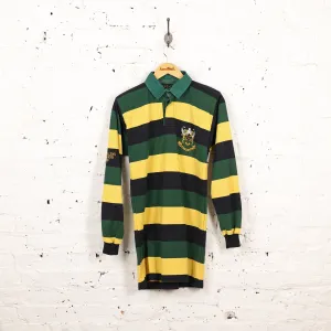 Northampton Striped Rugby Shirt - Green/Yellow - M