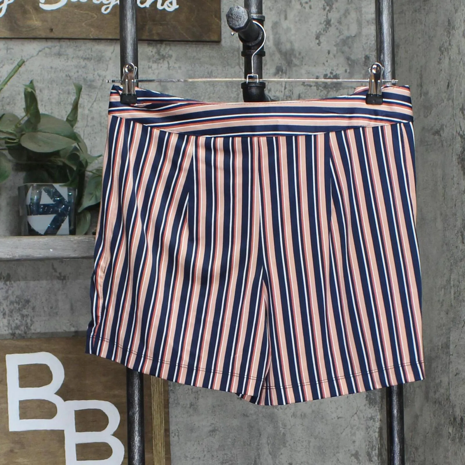 Ny Collection Womens Knit Petite Yoked Sailor Shorts PITP6641