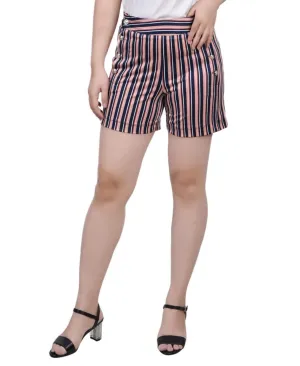 Ny Collection Womens Knit Petite Yoked Sailor Shorts PITP6641