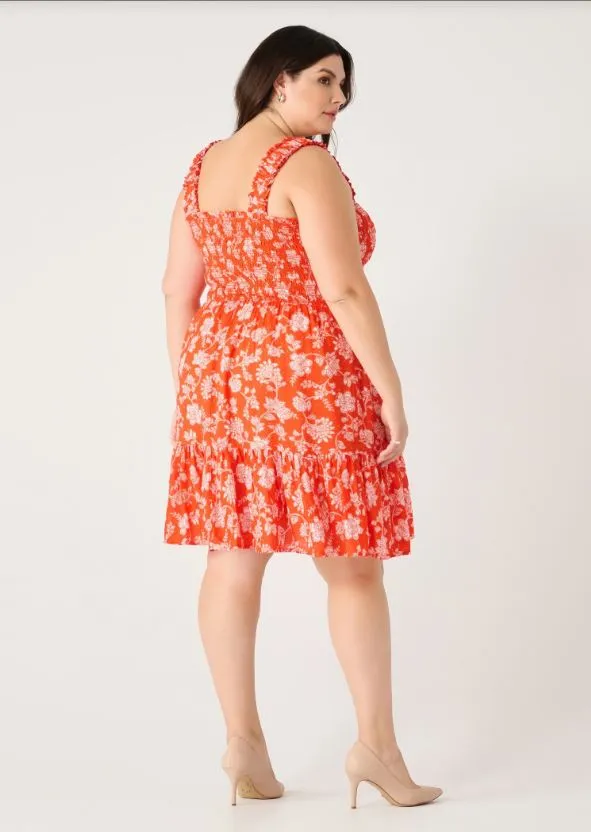 Orange Floral Mini
