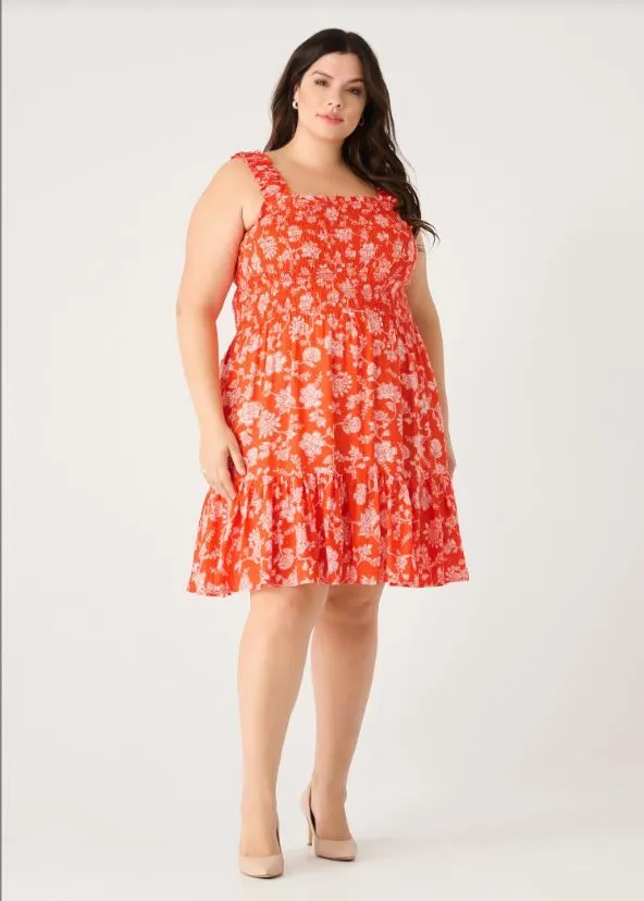 Orange Floral Mini