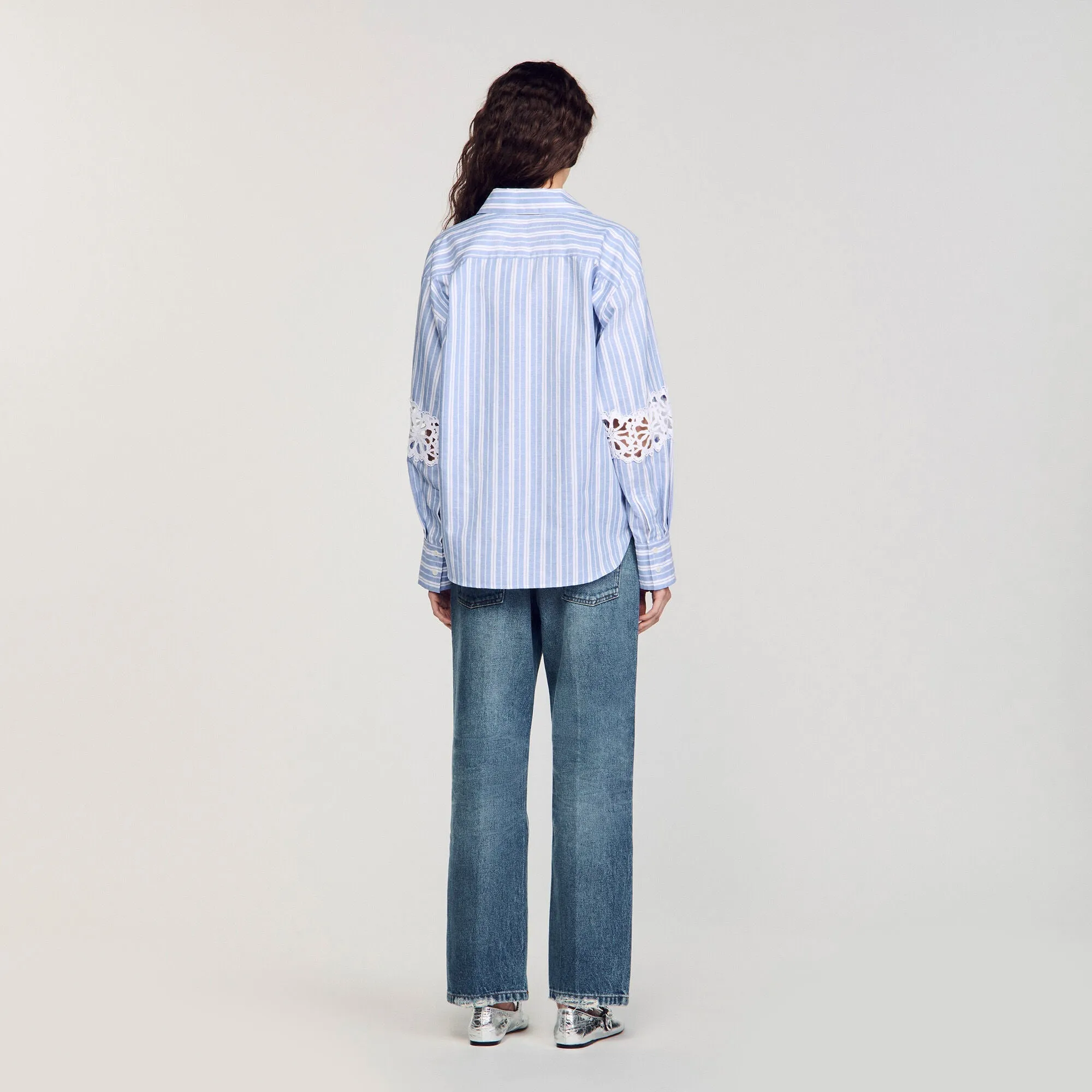 Ortal Striped Shirt Blu / White
