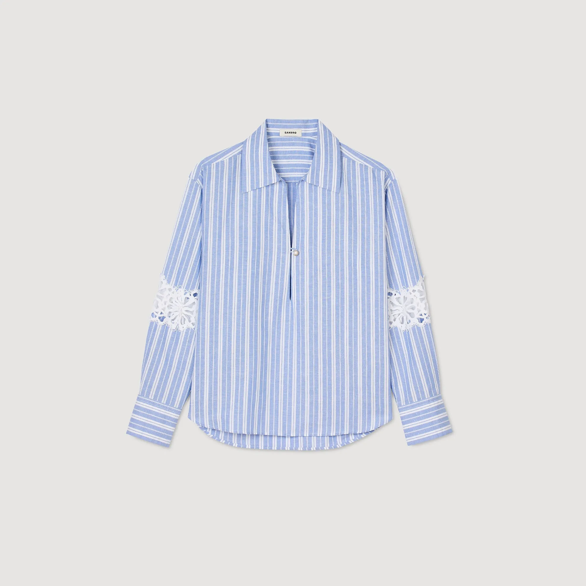 Ortal Striped Shirt Blu / White