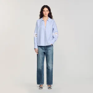 Ortal Striped Shirt Blu / White