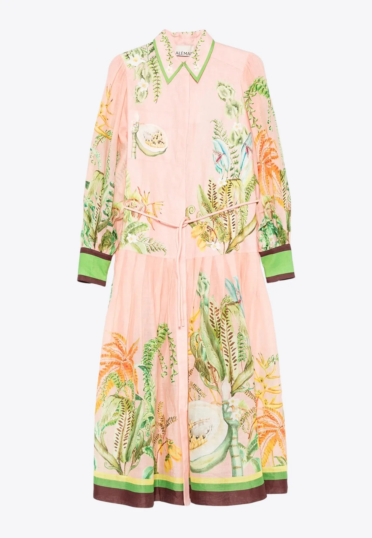 Papaya Printed Midi Shirt Dress