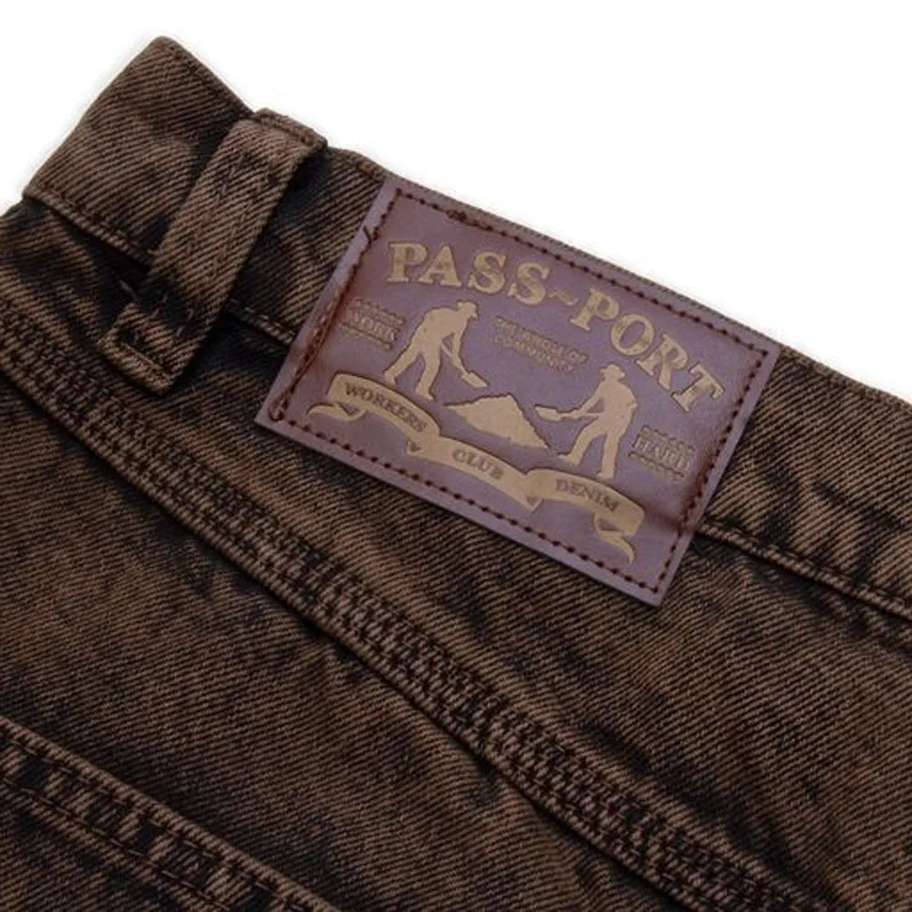 Pass~Port - Workers Club Shorts Overdye Brown