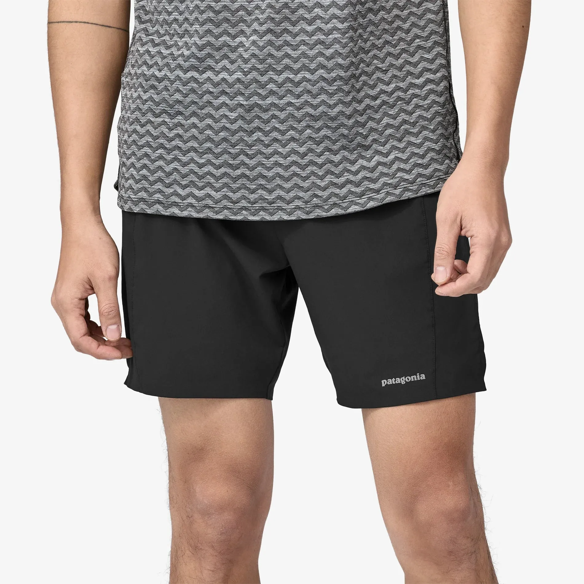 Patagonia Strider Pro 7 Inch Shorts | Black | Mens