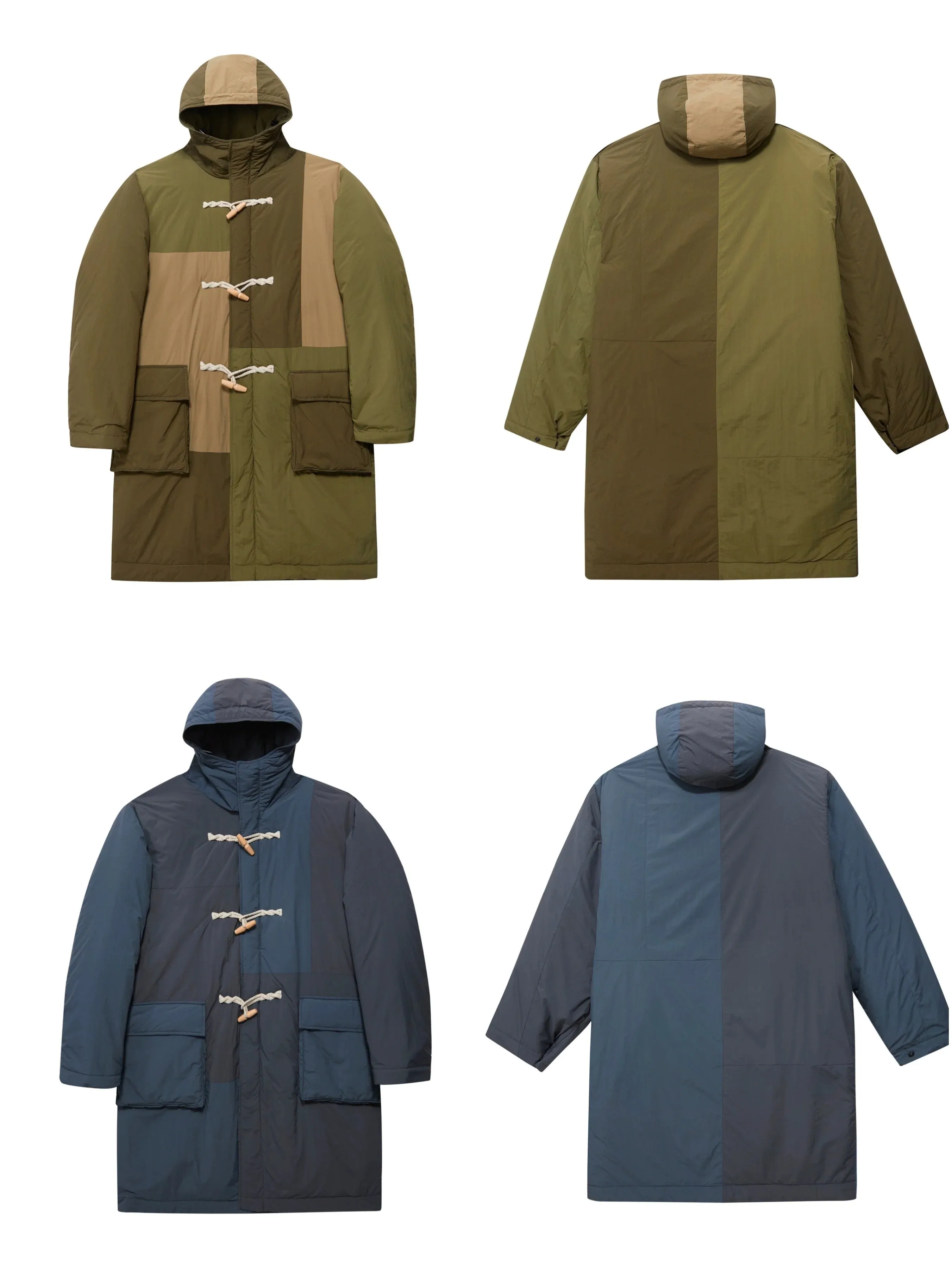 Patchwork Duffle Coat