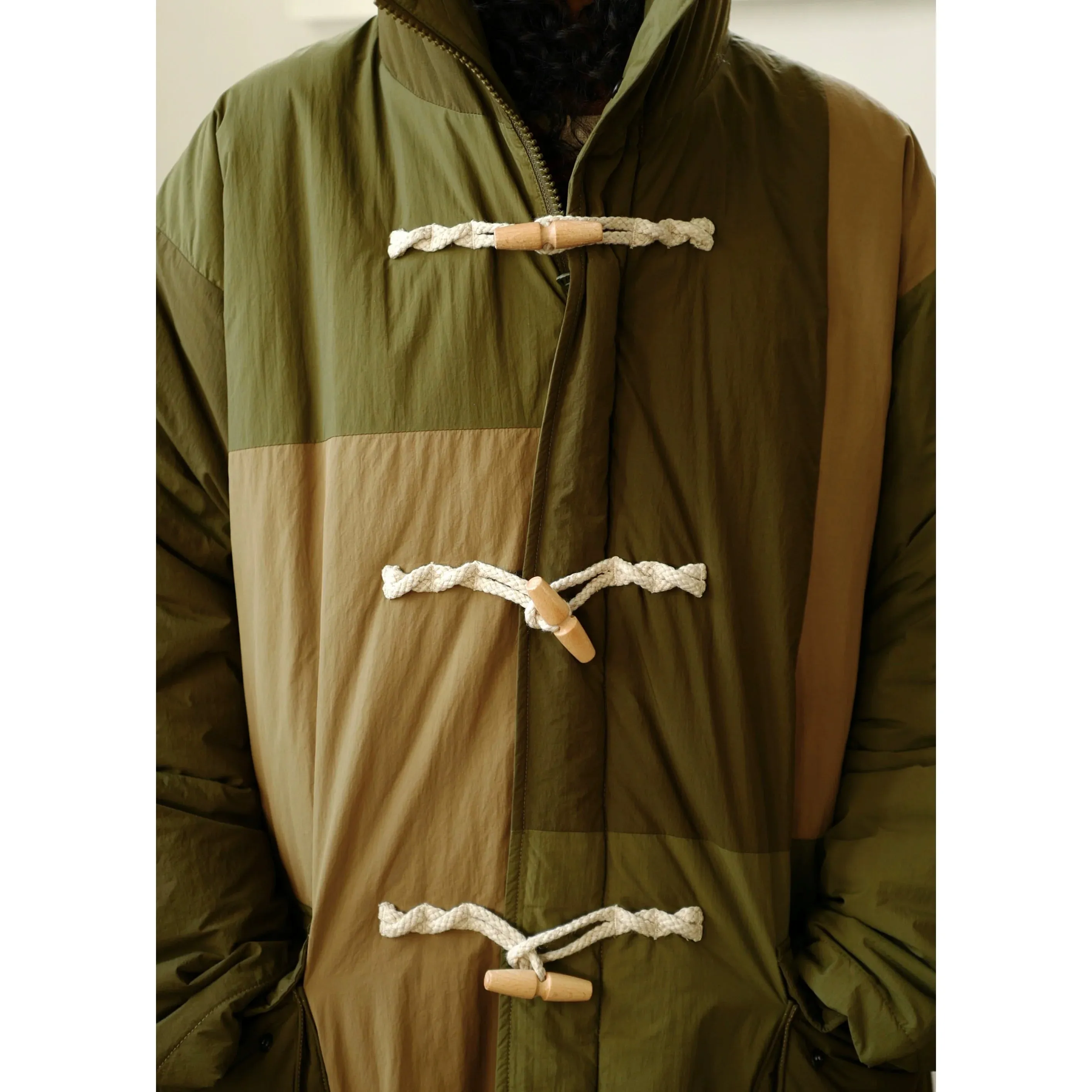 Patchwork Duffle Coat