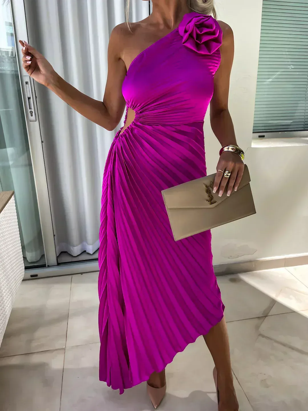 Pearl - Romantic Flower Midi Dress